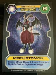 Mephistomon Digimon D-Tector Card 2002 | eBay
