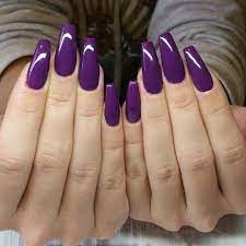 It's easy to take off fake nails with these step by step need to get your acrylic nails off, but don't have the time or patience to go to the salon? Slave2beauty On Instagram Reqmaria Purple Acrylic Nails Purple Nails Purple Nail Art