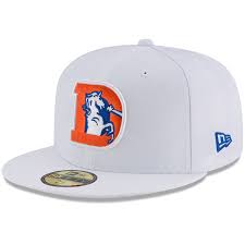 ¿buscas broncos cap de gran calidad a los mejores precios? Men S New Era White Denver Broncos Throwback Logo Omaha 59fifty Fitted Hat