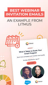 The captivating sample of formal invitation letter for a seminar with seminar invitation card template photo below, is other parts … Best Webinar Invitation Emails An Example From Litmus