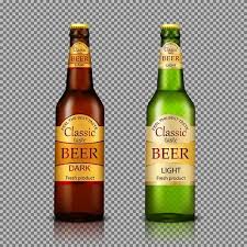 Branded Bottles Of Beer Realistic Vector Branded Premium Light Png And Vector With Transparent Background For Free Download In 2020 Beer Beer Bottle Beer Advertising