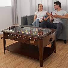 It is safe for you with family to take a tea break and having the excitement of foosball at the same time. Barrington 42 Furniture Foosball Soccer Coffee Table Brown Walmart Com Walmart Com