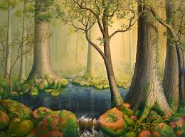 Max D Standley R Michelson Galleries Painting Deep Woods Original Oil Painting