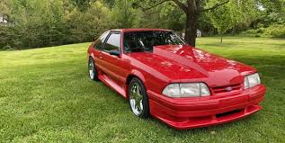 Image result for Bright Red 1993 Mustang