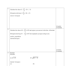 Soalan Matematik Tingkatan 1 Format Pt3 Ahmad Marogi