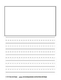 Primary handwriting paper all kids network. Double Lined Primary Story Paper With Pictures Writing By The Og In Dog