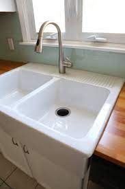 There is no service cavity) so you either have to cut the pipes into the cupboards or run the services at ground level. Ikea Domsjo Farmhouse Sink 1 Year Review Weekend Craft