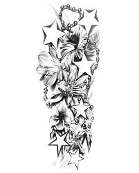 Star Struck Full Sleeve Temporary Tattoo Full Sleeve Star Struck Tattoo Temporarrytat Half Sleeve Tattoos Lower Arm Lily Tattoo Sleeve Tattoos For Guys