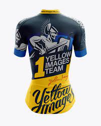 Download Download Women S Cycling Jersey Mockup Back View Object Mockups All Free Psd Mockup