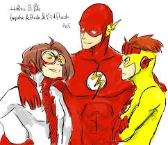 Impulse Bart Allen Flash Berry Allen And Kidflash Wally West Young Justice League Kid Flash Young Justice