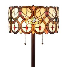 These floor lamps come in multiple patterns and designs to complement your home decor in every respect. Amora Lighting 63 In Multi Colored Tiffany Style Double Light Floor Lamp Am342fl16 The Home Depot