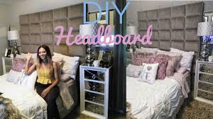 Spray the back of the foam padding with the spray adhesive and place it along your. Diy Panel Headboard Youtube