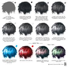 Semi Realism Hair Tutorial Gambar Mata Menggambar Rambut Ilustrasi