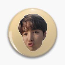Jhope Funny Face Pins and Buttons for Sale
