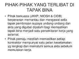 Antara langkah bagi memupuk budaya keselamatan termasuklah: Keselamatan Dalam Pembinaan Ppt Download