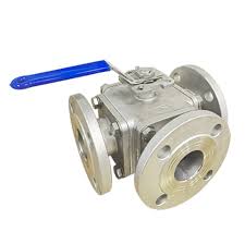 HJV-03 Stainless steel 3-way Ball valve full port flange end ...