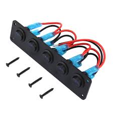 10a, 8a, 6a and 4a which is quite handy really. 5 Gang 12v Rocker Switch For Car Marine Boat Circuit Breakers Overload Protected Led Light Rocker Switch Panel Circuit Buy 12v Switch Panel Switch Panel For Boat 5gang Light Switch Product On Alibaba Com