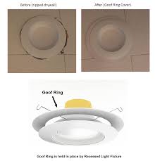 5 out of 5 stars. For All You Diy S Tyring To Install Led Can Lights If You End Up Ripping Out Some Drywall Cover Them With Goof R Led Can Lights Can Lights Recessed Lighting