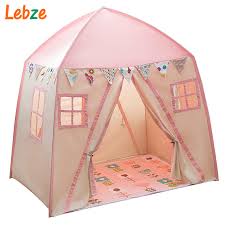 With room to lounge, read, and play, the possibilities are endless! Play House For Children Room Large Space Kids Wigwam Portable Indoor Outdoor Canvas Teepee Tent Toy Baby Tent Bed For Girls 14 Off