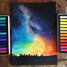 Aurelia Hobby Artist On Instagram First Try On A Galaxy Soft Pastel Drawing I Got These Surprisin Soft Pastels Drawing Soft Pastel Art Oil Pastel Art
