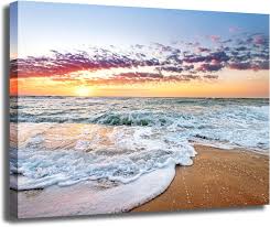 Seascape Canvas Dekorasi Kamar Mandi Wall Art, Indonesia