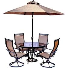 Select a bold fabric for a pop of color or earth tones to coordinate with a vibrant garden. Umbrella Included Patio Dining Sets Patio Dining Furniture The Home Depot