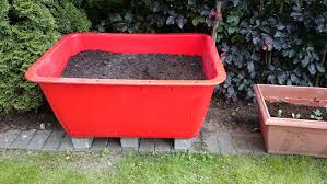 200 Liter Mortelkubel Rot Mortelwanne Blumenkubel Wasserbehalter Futtertrog Wildwanne Futterwanne Lebensmittelecht Nicht Mortelkubel Blumenkubel Mortel