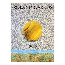 Marin cilic will play roger federer for the 11th time in their atp head2head series in the second round at roland garros. 1986 Jiri Kolar Roland Garros French Open Contemporary Yellow Black White Blue Green France Offset Lithograph In 2021 Lithograph French Open Black And White