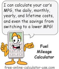 Fuel Mileage Calculator With Periodic And Lifetime Cost