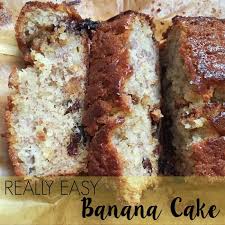 Really Easy Banana Cake Recipe Lukeosaurus And Me Recipe Banana Cake Recipe Easy Banana Cake Banana Cake Recipe