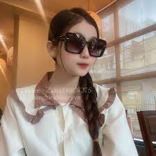 Mắt Kính Nữ Gucci Đen Vuông Gọng Đen Tràn Viền 9906 Hàng Hiệu Luxury