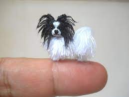 Mini Papillon Dog Tiny Crochet Miniature Dog Stuffed Animals Etsy Miniature Dogs Papillon Dog Dog Stuffed Animal