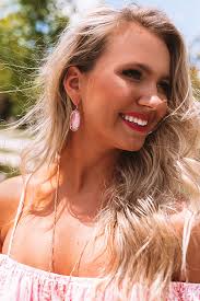 Earrings Kendra Scott Blush Pearl Kendra Scott Haley Gold Bow Stud Earrings  Gold Blush Ivory