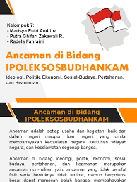 Check spelling or type a new query. Ancaman Di Bidang Ipoleksosbudhankam