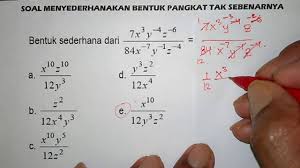 Pembahasan soal un 2012 bentuk pangkat akar dan logaritma. Tutorial Menyederhanakan Pangkat Tak Sebenarnya Youtube