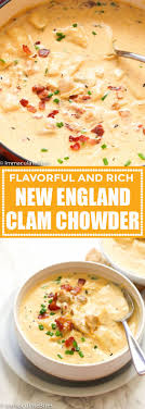 New England Clam Chowder Recipes Best Creamy Homemade Boston Chowder Clams Soup Clam Chowder Recipes Clam Chowder Chowder Recipes Seafood