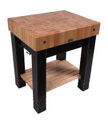 Butler S Butcher Block Alabaster White Base Butcher Block Tables John Boos Boos Butcher Block