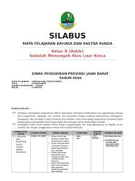 Materi pembelajaran bahasa sunda kelas x smk/sma/ma materi 1 : Model Silabus Basa Sunda Kelas 10