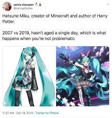 Hatsune Miku Created Minecraft Know Your Meme
