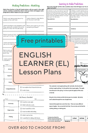 English Learner El Lesson Plans Access More Than 400 Lesson Plans For Preschool Through Grade 5 To Suppo Ell Lesson Plans English Lesson Plans Lesson Plans