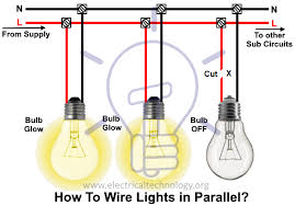 You can see from the above that the loop wires (all wires in this kind of lighting circuit belong to the. How To Wire Lights In Parallel Switches Bulbs Connection In Parallel
