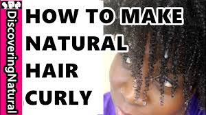 The easiest way to make curly hair wavy is to use a brush through technique. How To Make Natural Hair Curly Without Chemicals Youtube