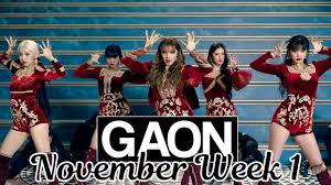 Top 50 Gaon Korean Music Chart 2019 November Week 1