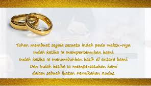 Kumpulan ucapan selamat bahagia untuk saudara, sahabat, dan teman oktober 09, 2019 selamat datang di klik kata , sebuah media online yang banyak menyajikan berbagai macam tema kata bijak, kata mutiara, inspirasi, nasehat, quotes, dan sejenisnya. Kata Kata Dalam Undangan Pernikahan Kristen