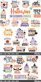 Halloween Svg Bundle Graphic By Thedesignhippo Creative Fabrica Gottahaveit A Bundle Of 30 Cute Hallow Halloween Design Cricut Halloween Halloween Templates