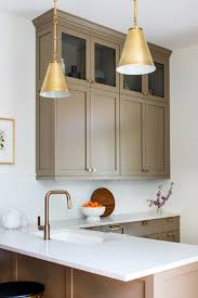 Small upper kitchen cabinets with glass doors. Marvelous Mushroom The Color Trend We Love Scout Nimble