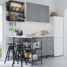Enhet Hoekkeuken Antraciet Grijs Frame Ikea Moderne Kuche Eckkuche Kuche Aufbewahrung Ideen