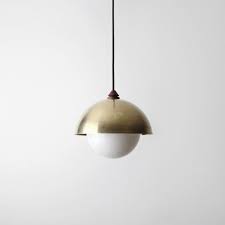 Black And Brass Dome Pendant Light Brass Dome Lamps From Allied Maker Interior Lighting Pendant Lighting Brass Lamp