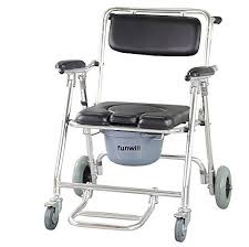 Discounted Funwill Mobile Commode Chair Toilet Bathing Shower Mobility Disability Aid With 4 Brakes Wheels Footrests W Commode Chair Shower Chair Wheelchair
