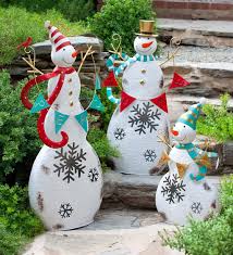Metal frame holiday hanging lantern christmas candle holder tree snowman snow. 20 Metal Snowman Outdoor Decorations Magzhouse